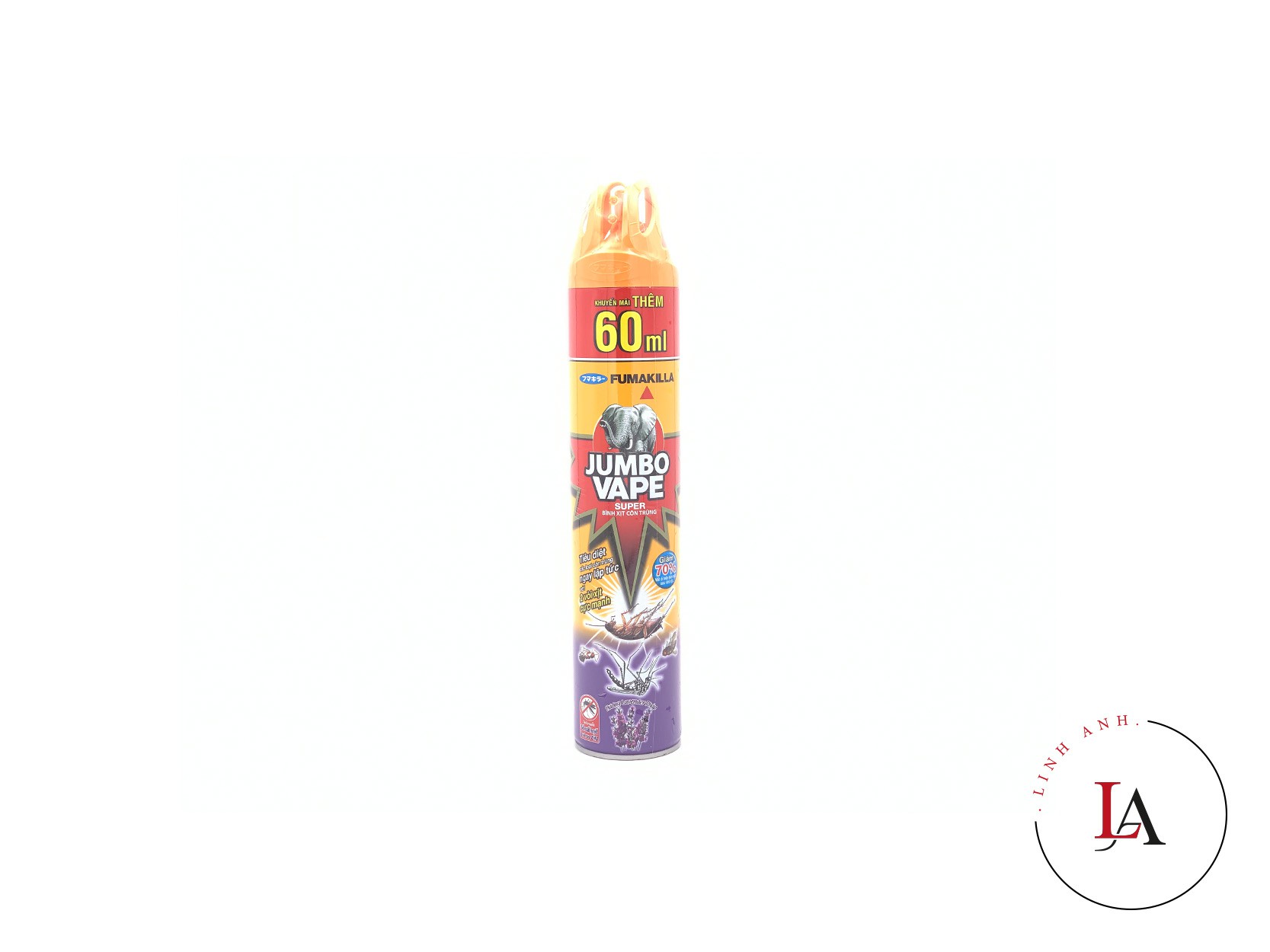 Xịt muỗi Jumbo Vape 600ml+60ml